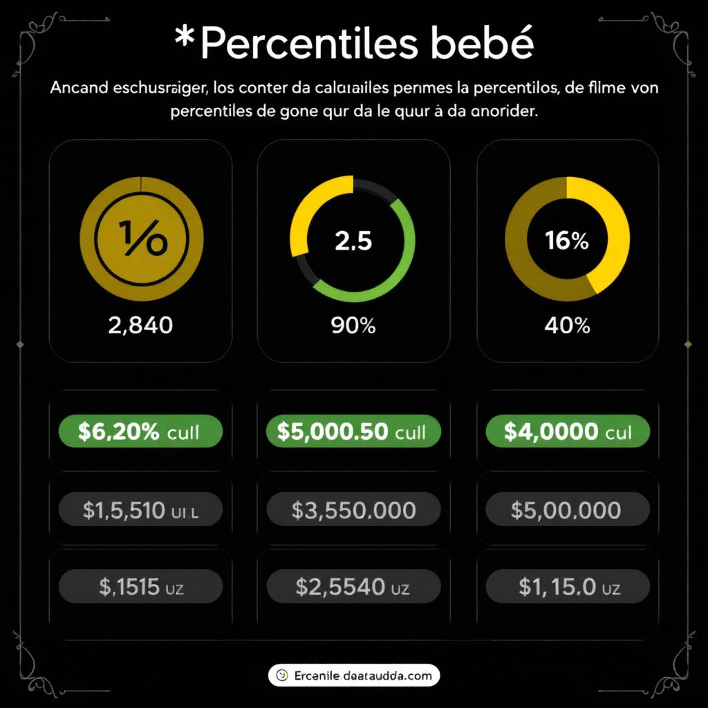 Percentiles bebé: Guía completa y calculadora online